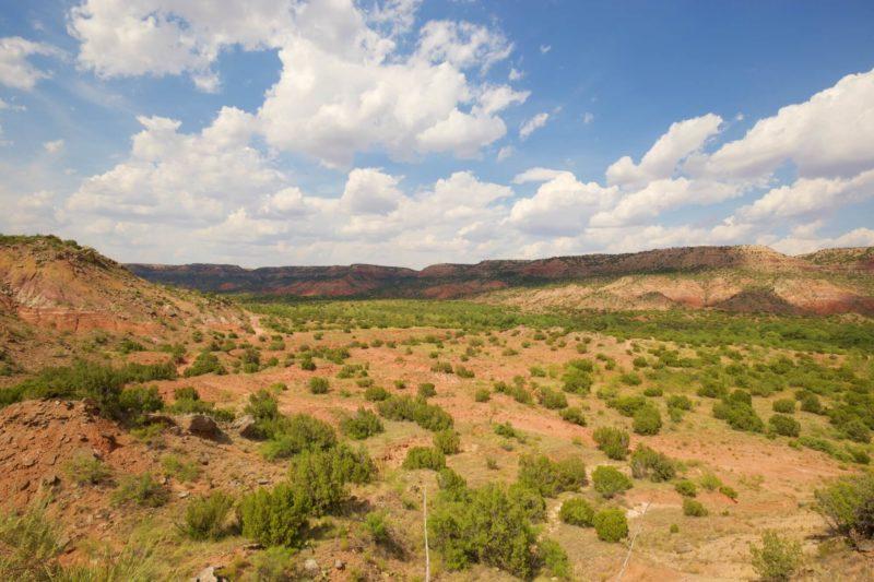 Itinerario Texas, panorama del palo duro canyon