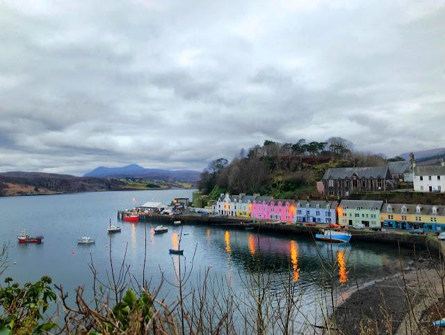 Portree, em Skye, sendo linda de manhã