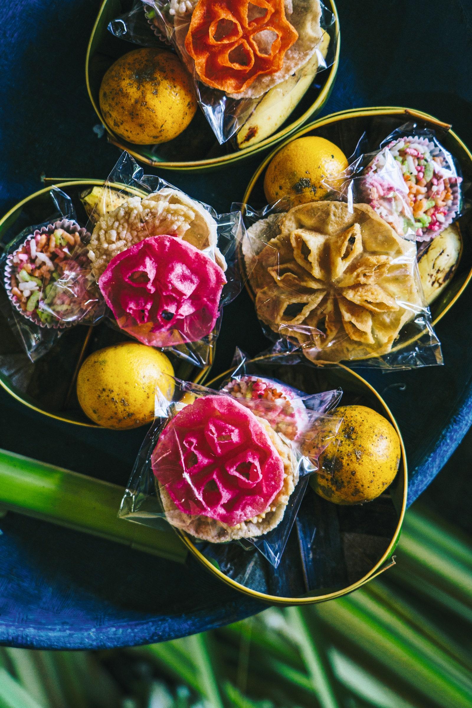 offerings at Tabanan market